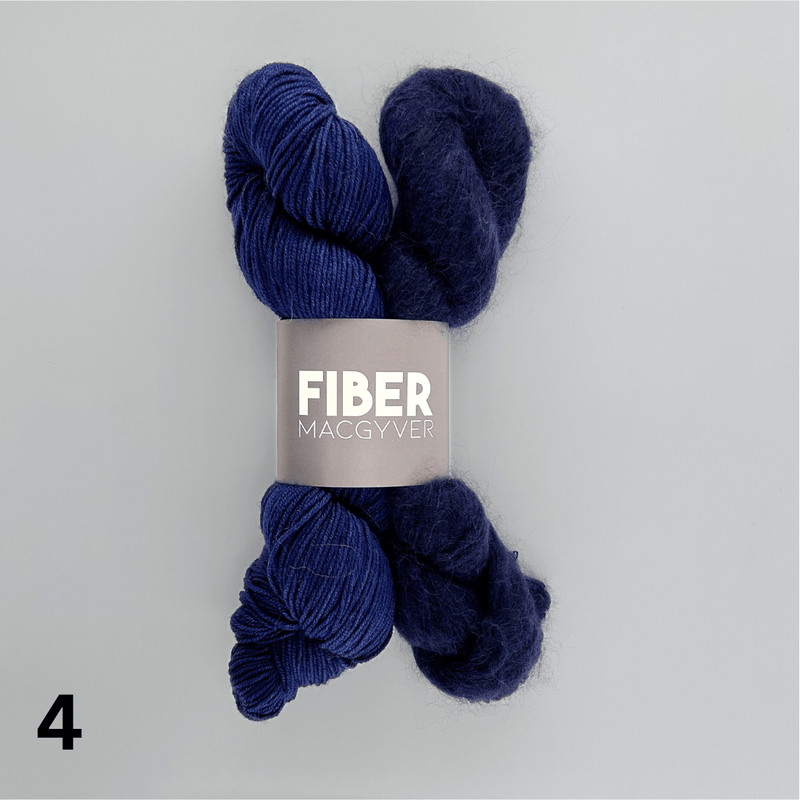 Merino Sport + Suri Silk Bundle Hand-dyed Yarn Fiber-Macgyver