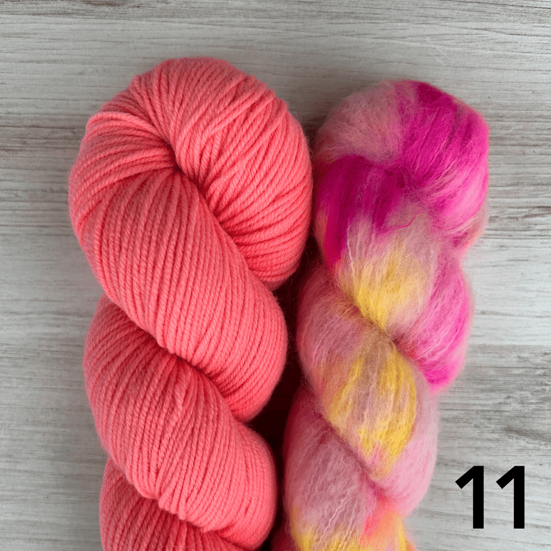 Merino Sport + Suri Silk Hat Set Hand-dyed Yarn Fiber-Macgyver