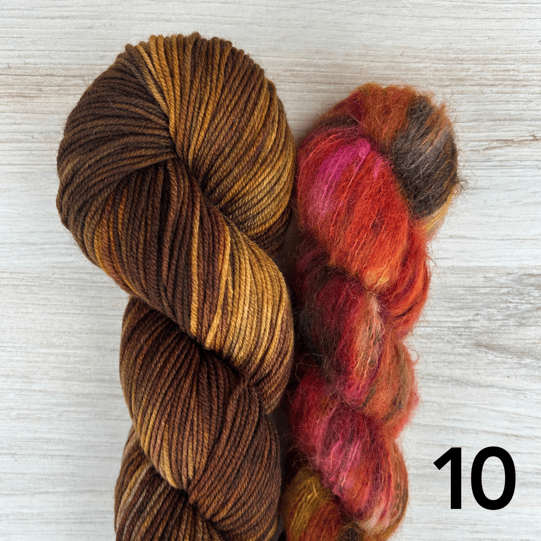 Merino Sport + Suri Silk Hat Set Hand-dyed Yarn Fiber-Macgyver