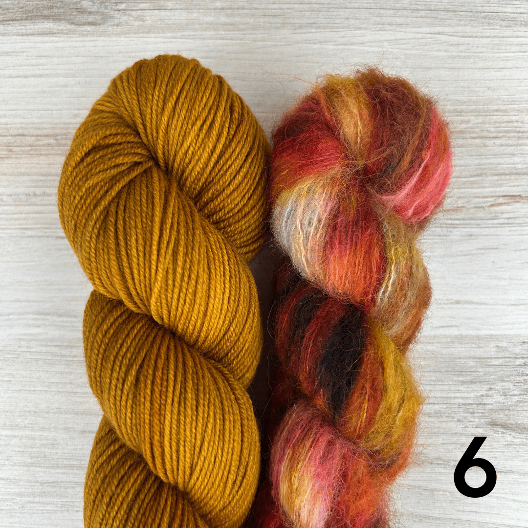 Merino Sport + Suri Silk Hat Set Hand-dyed Yarn Fiber-Macgyver