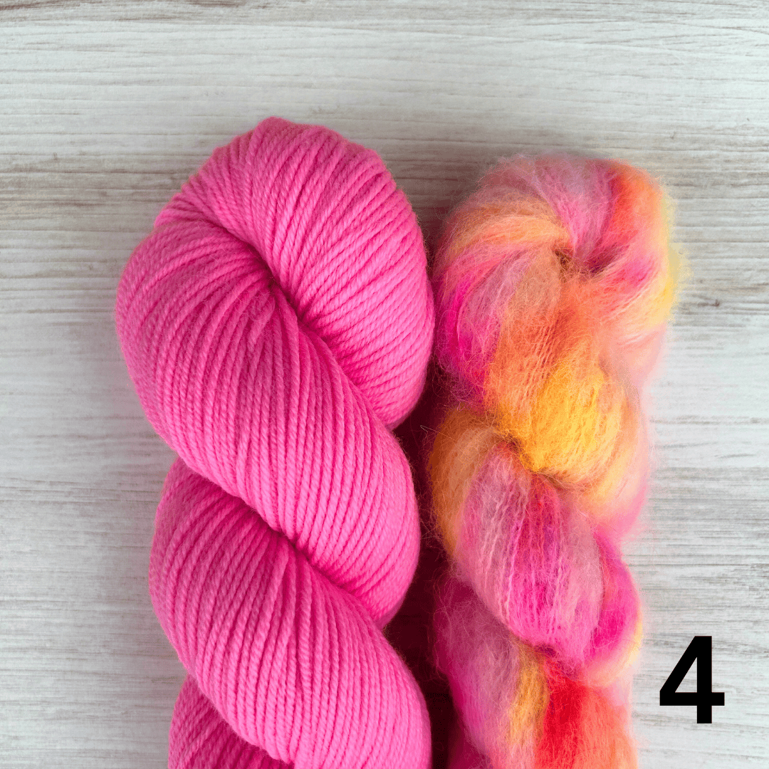 Merino Sport + Suri Silk Hat Set Hand-dyed Yarn Fiber-Macgyver