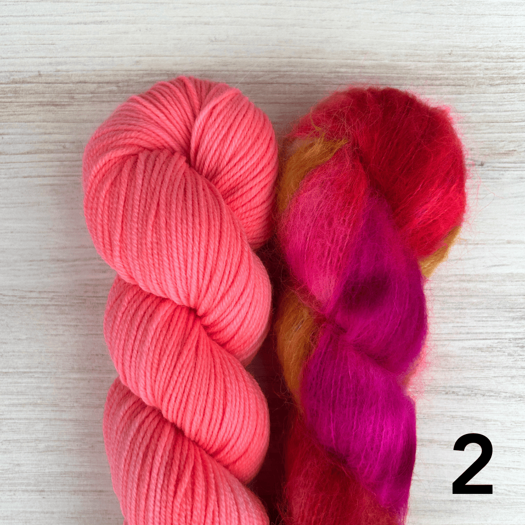 Merino Sport + Suri Silk Hat Set Hand-dyed Yarn Fiber-Macgyver