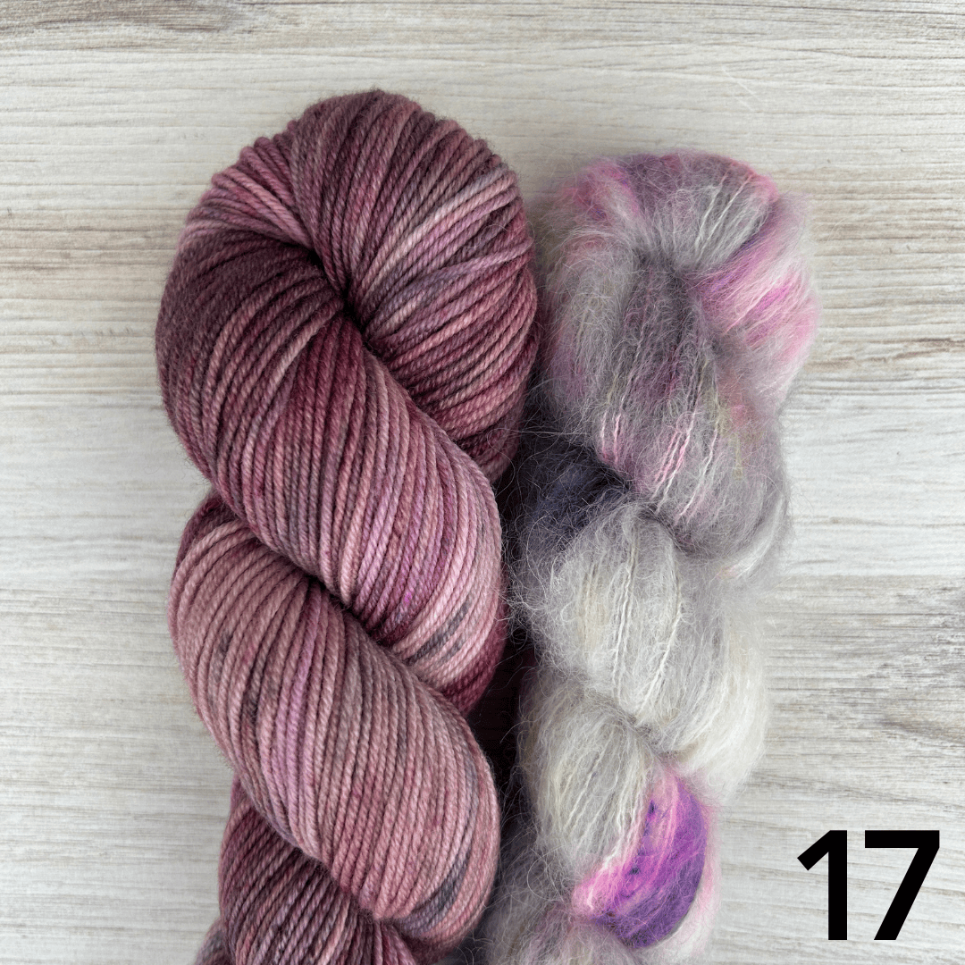 Merino Sport + Suri Silk Hat Set Hand-dyed Yarn Fiber-Macgyver