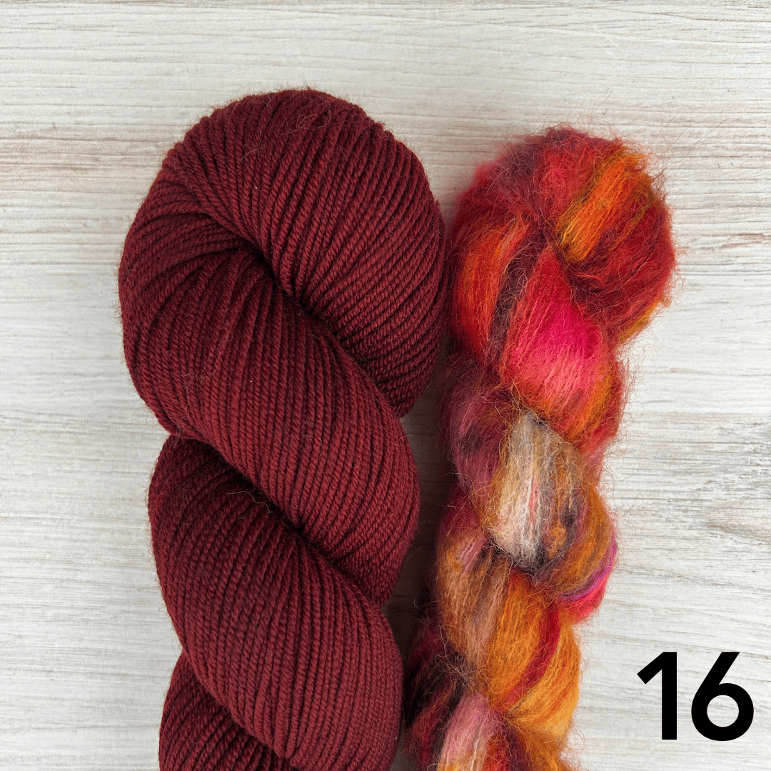 Merino Sport + Suri Silk Hat Set Hand-dyed Yarn Fiber-Macgyver