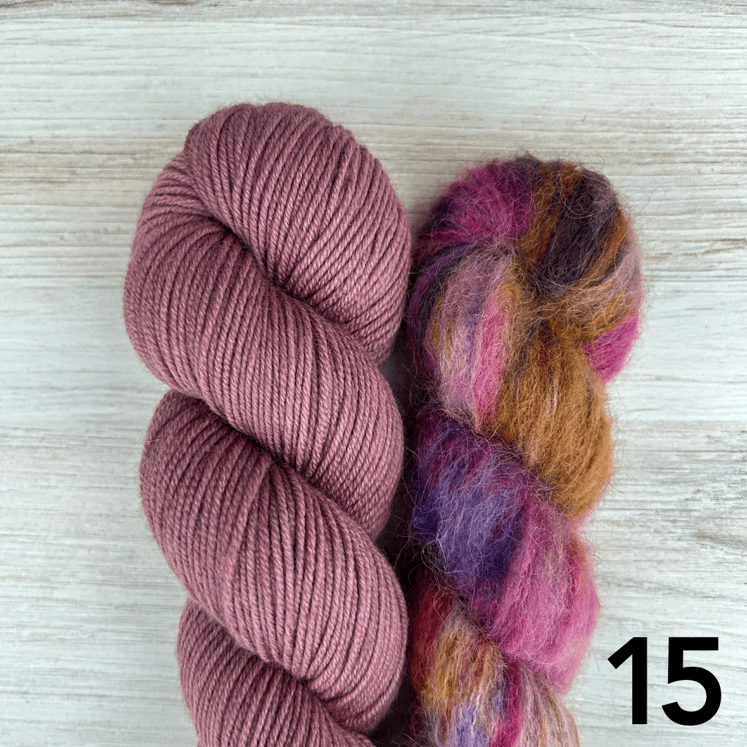 Merino Sport + Suri Silk Hat Set Hand-dyed Yarn Fiber-Macgyver