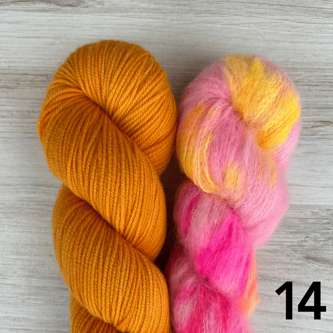 Merino Sport + Suri Silk Hat Set Hand-dyed Yarn Fiber-Macgyver