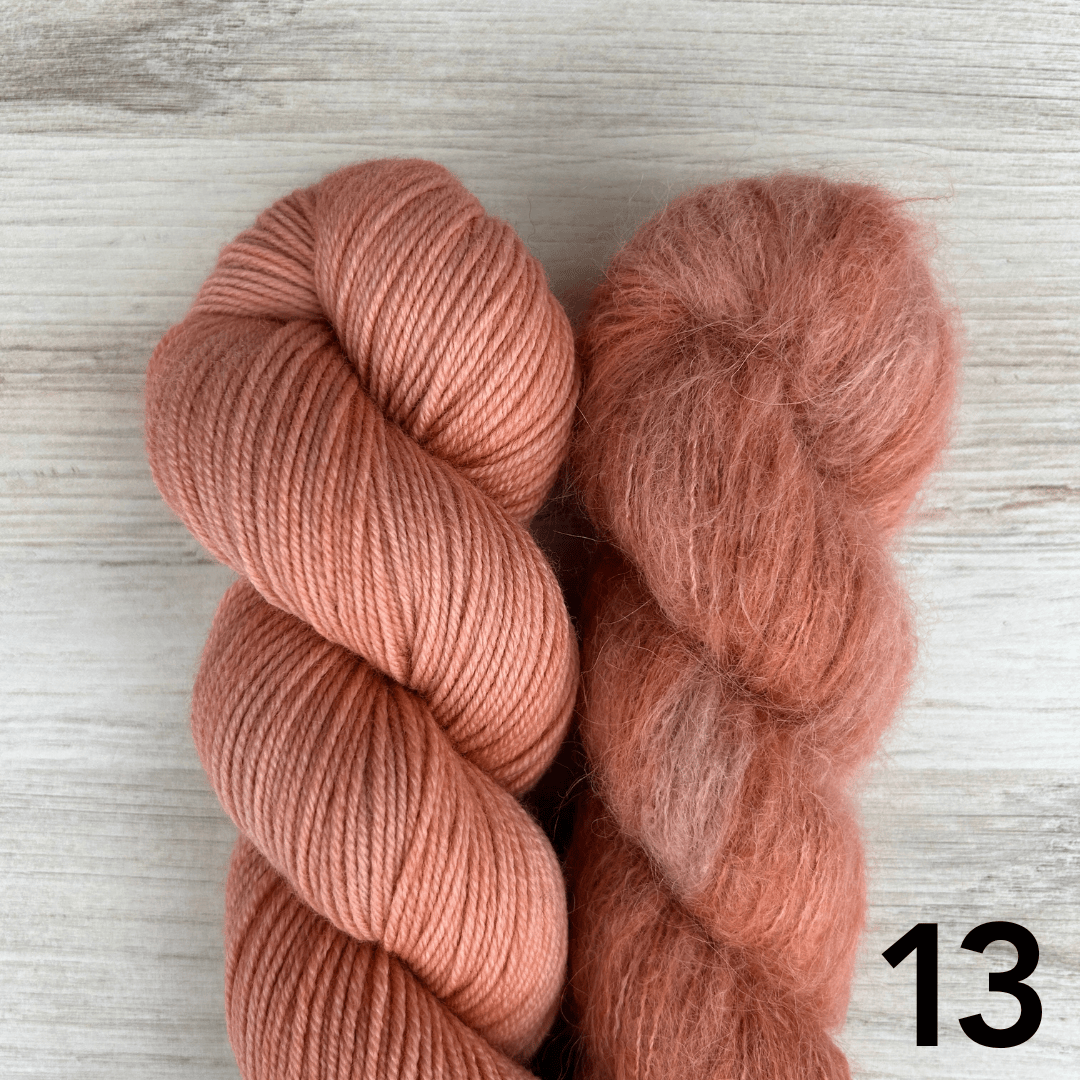 Merino Sport + Suri Silk Hat Set Hand-dyed Yarn Fiber-Macgyver