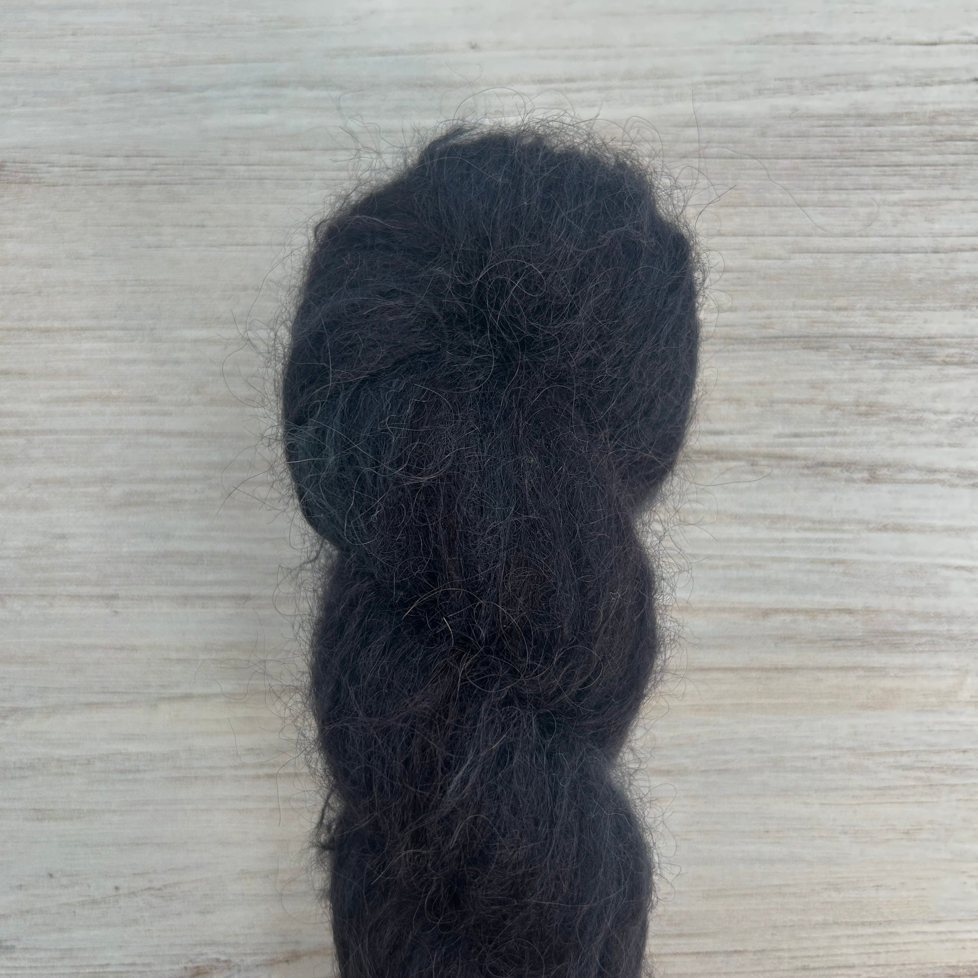 Midnight Suri Silk Hand-dyed Yarn Fiber-Macgyver