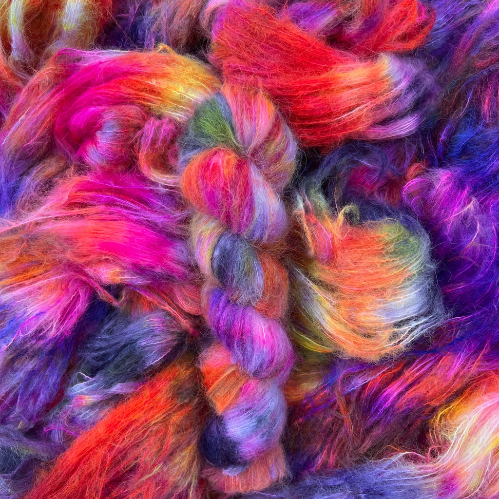 Mod Squad Suri Silk Hand-dyed Yarn Fiber-Macgyver