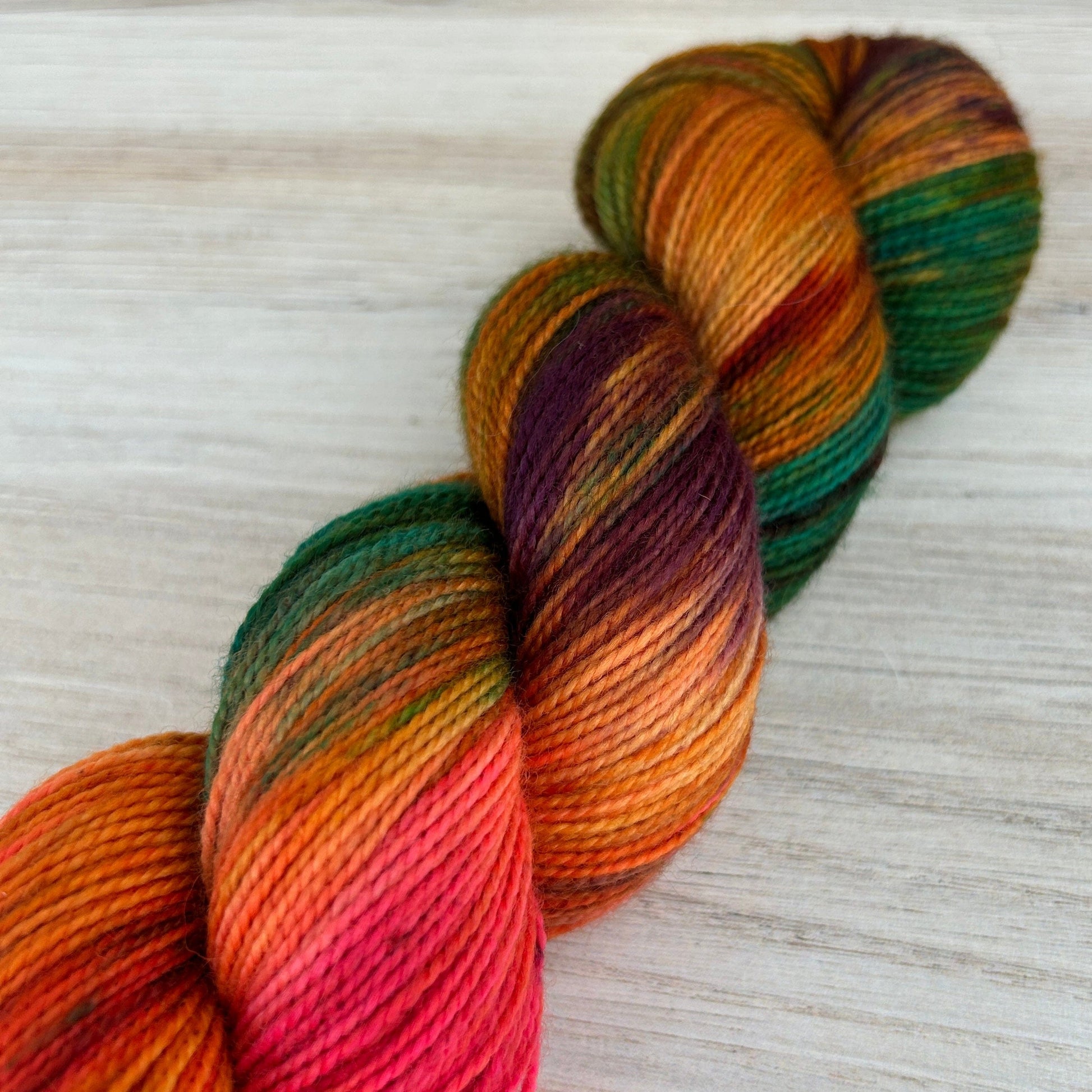 One-of-a-Kind Merino Twist Hand-dyed Yarn Fiber-Macgyver