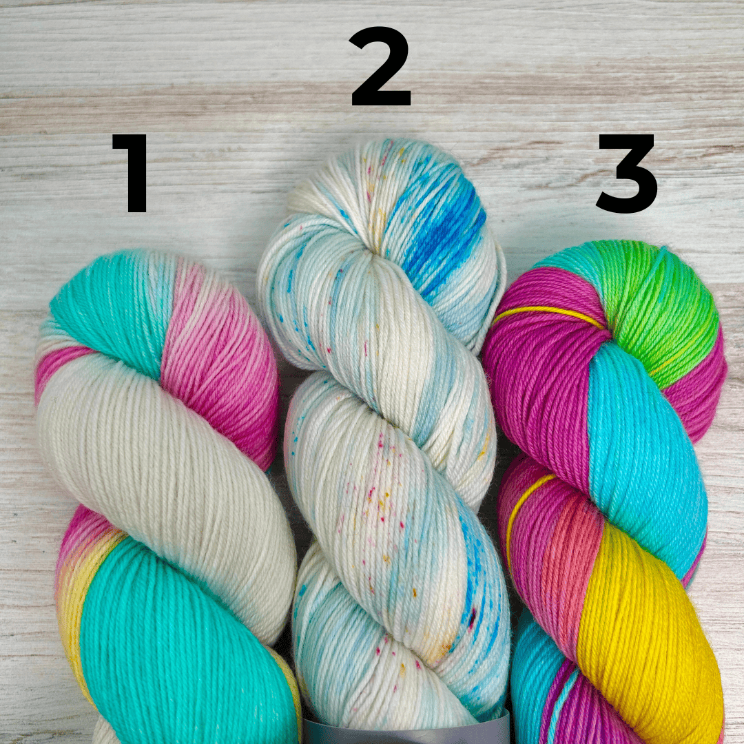 OOAK Merino Sock Hand-dyed Yarn Fiber-Macgyver