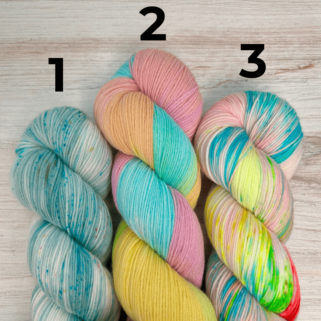 OOAK Merino Sock Hand-dyed Yarn Fiber-Macgyver