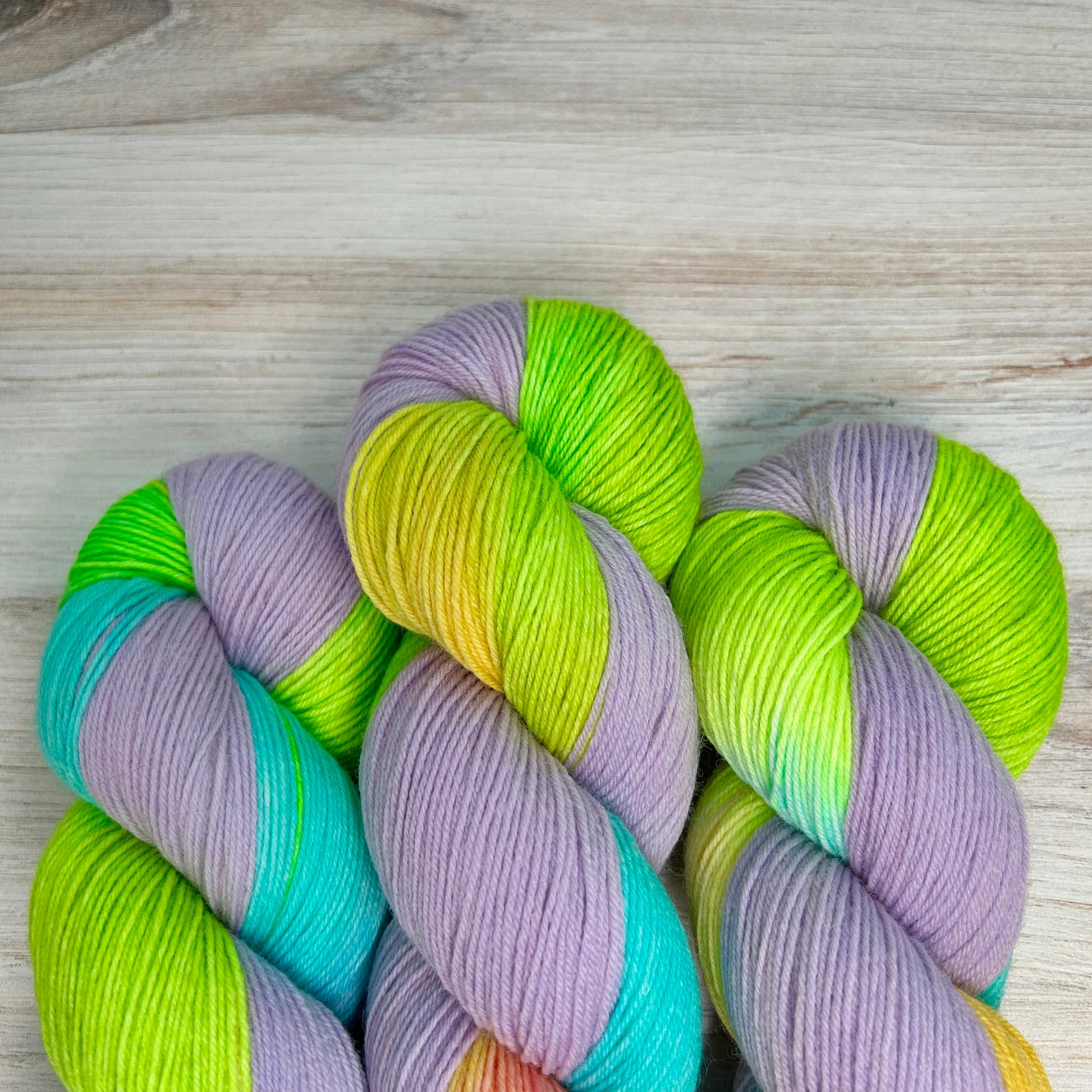 OOAK Merino Sock Hand-dyed Hand Dyed Yarn Fiber-Macgyver