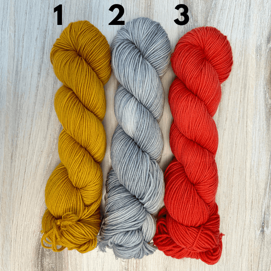 OOAK Merino Sport Hand-dyed Yarn Fiber-Macgyver