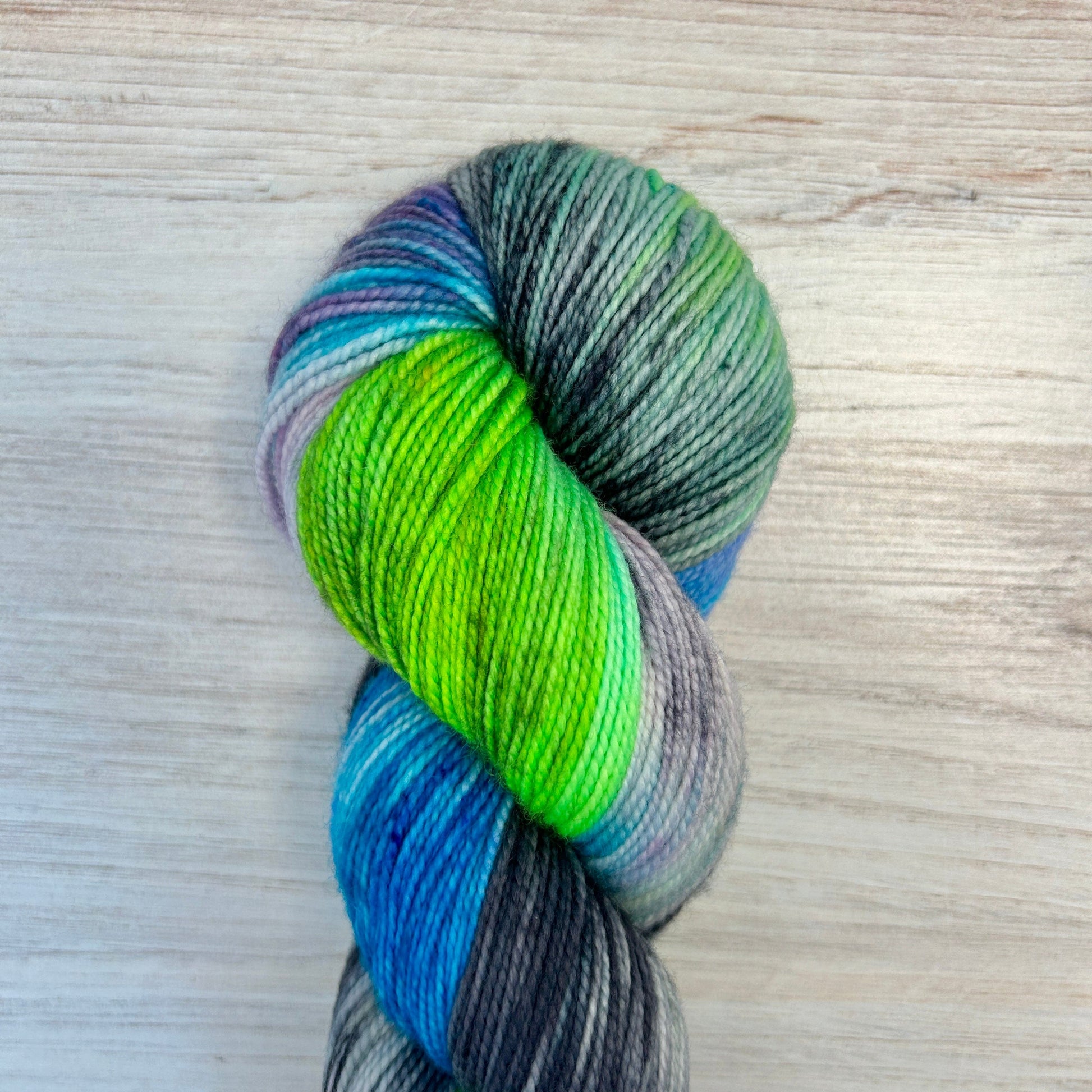 OOAK Merino Twist Hand-dyed Yarn Fiber-Macgyver