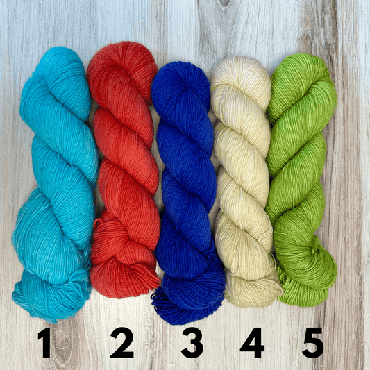 OOAK Merino Twist Hand-dyed Yarn Fiber-Macgyver