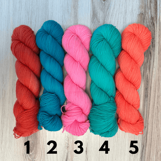 OOAK Merino Twist Hand-dyed Yarn Fiber-Macgyver