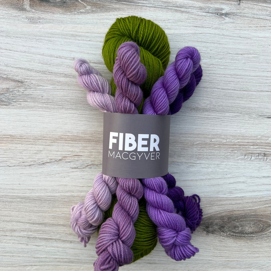 OOAK (one of a kind) Hand-dyed Yarn Fiber-Macgyver