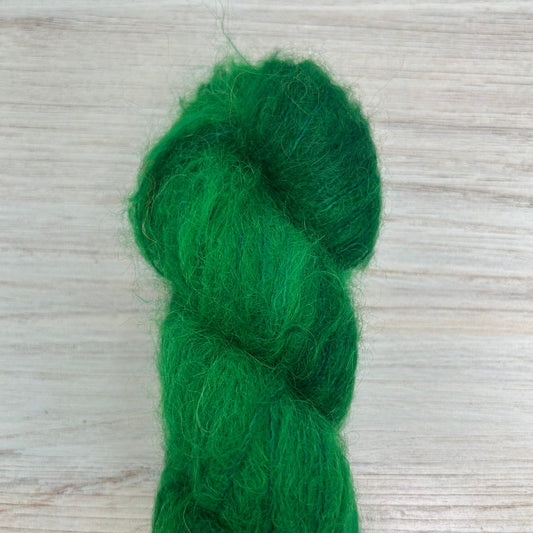 OOAK Suri Silk Hand-dyed Yarn Fiber-Macgyver