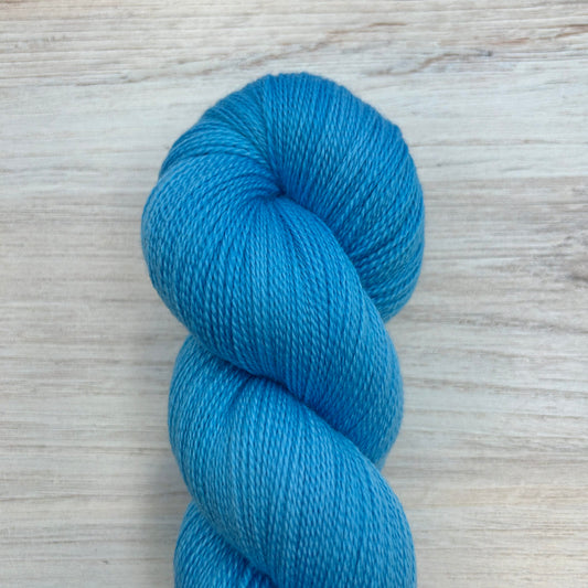 Paris Blue Merino Silk Lace PREORDER Hand-dyed Fiber-Macgyver