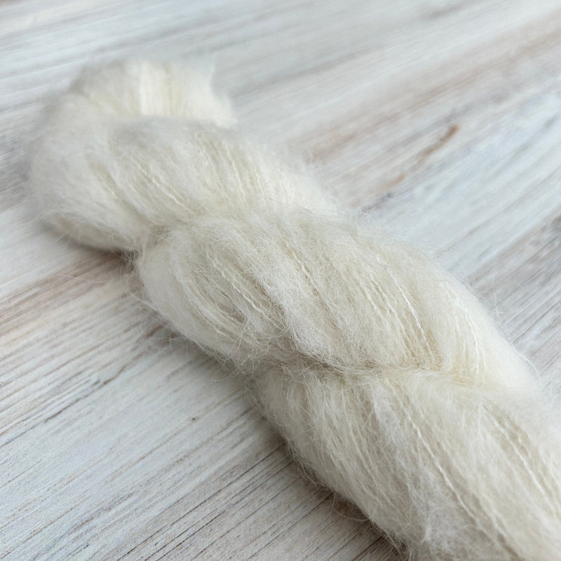 Pearl Suri Silk Hand-dyed Yarn Fiber-Macgyver