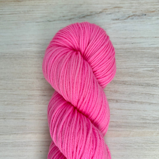 Perfect Pink Merino DK Hand-dyed Fiber-Macgyver