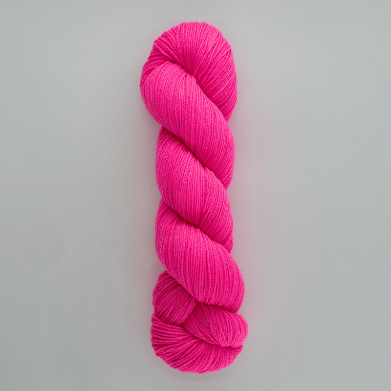 Perfect Pink Merino Sock Hand-dyed Hand Dyed Yarn Fiber-Macgyver