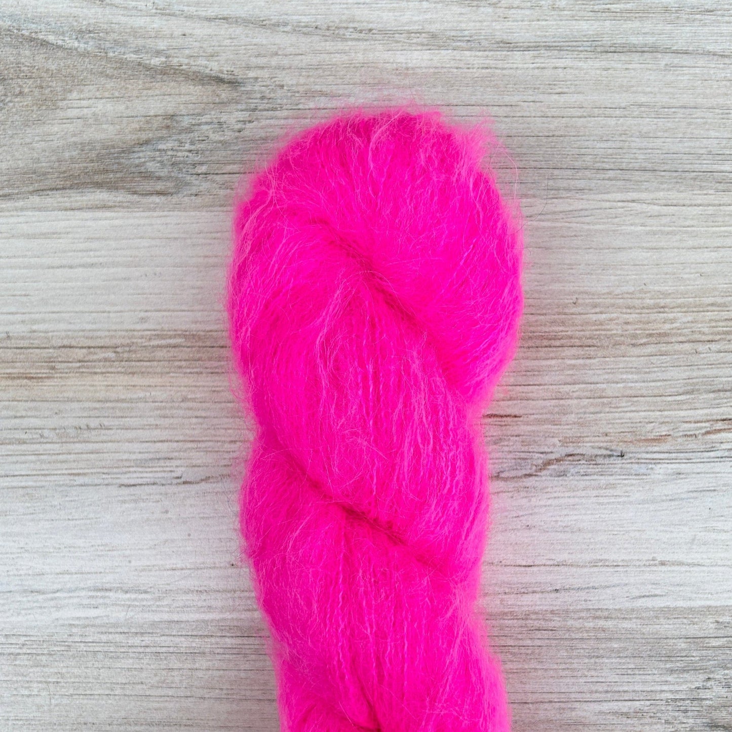 Perfect Pink Suri Silk Hand-dyed Yarn Fiber-Macgyver