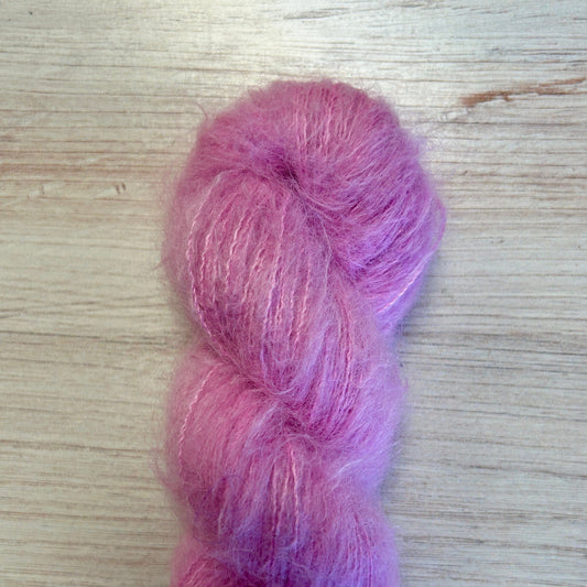 Petunia Suri Silk Hand-dyed Yarn Fiber-Macgyver