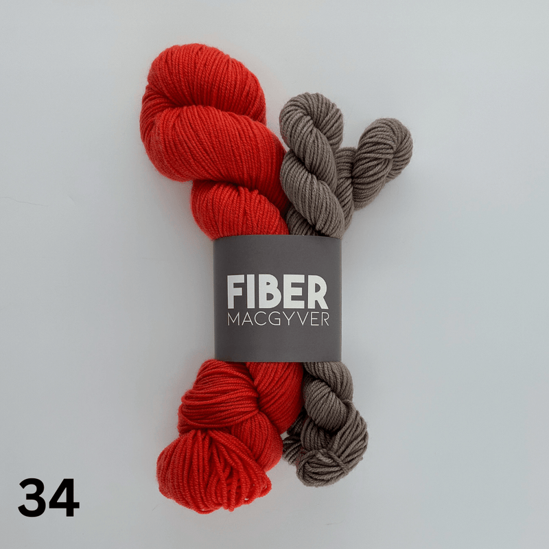 Pressed Flower Hat Kit Hand-dyed Yarn Fiber-Macgyver