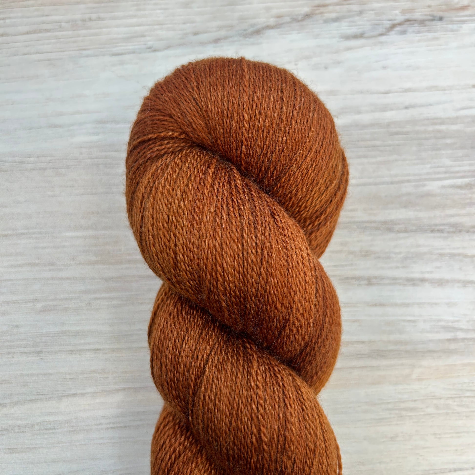 Roasted Pecan Merino Silk Lace Hand-dyed Fiber-Macgyver