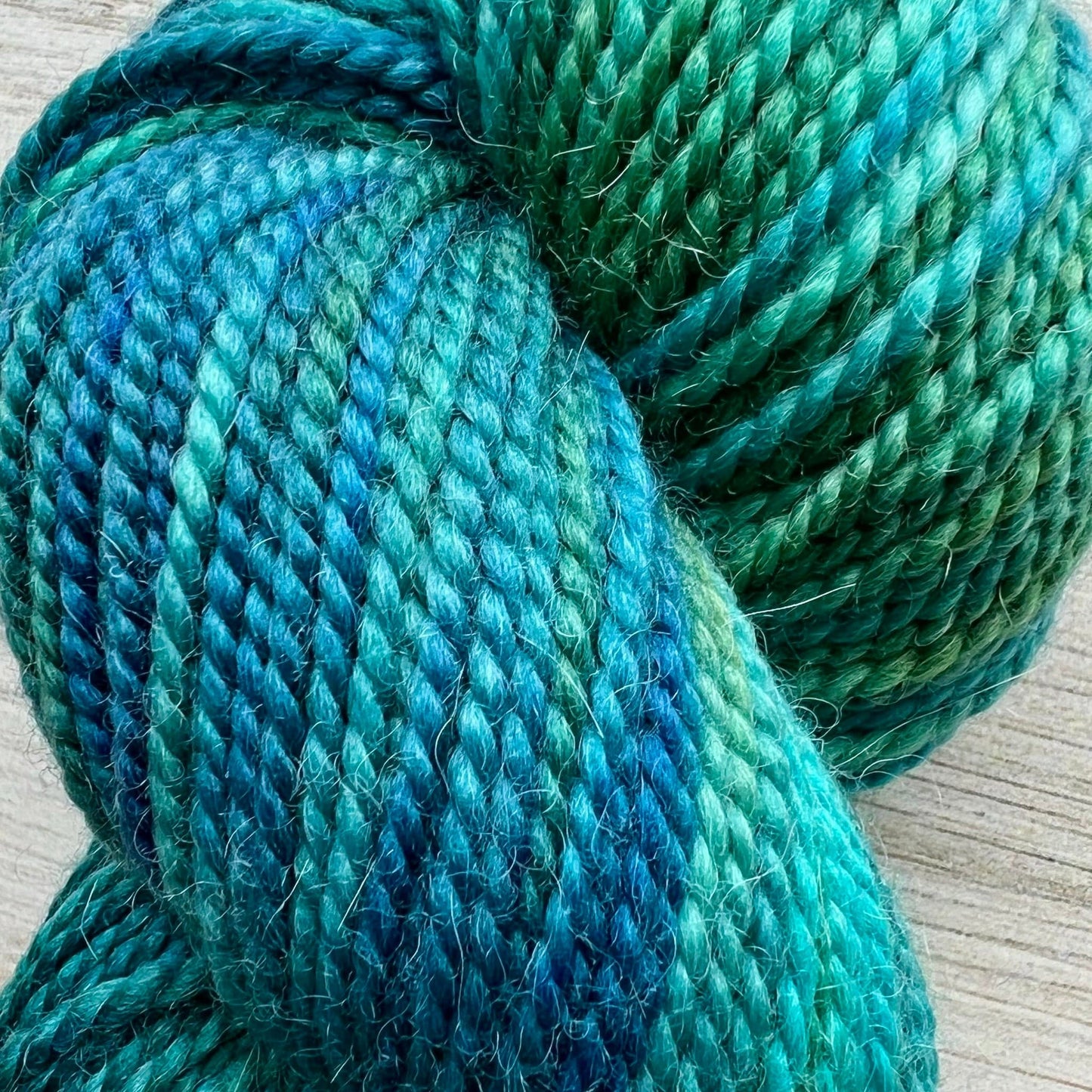 Seaglass Merino Alpaca Hand-dyed Yarn Fiber-Macgyver