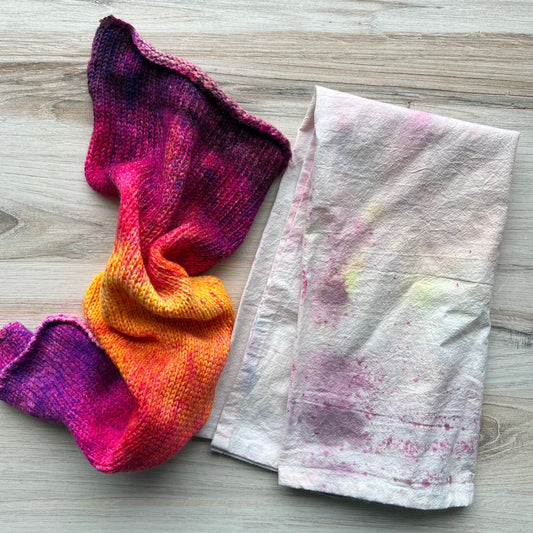 Sock Blank + Tea Towel Hand-dyed Yarn Fiber-Macgyver