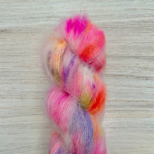 Springtime Suri Silk Hand-dyed Yarn Fiber-Macgyver
