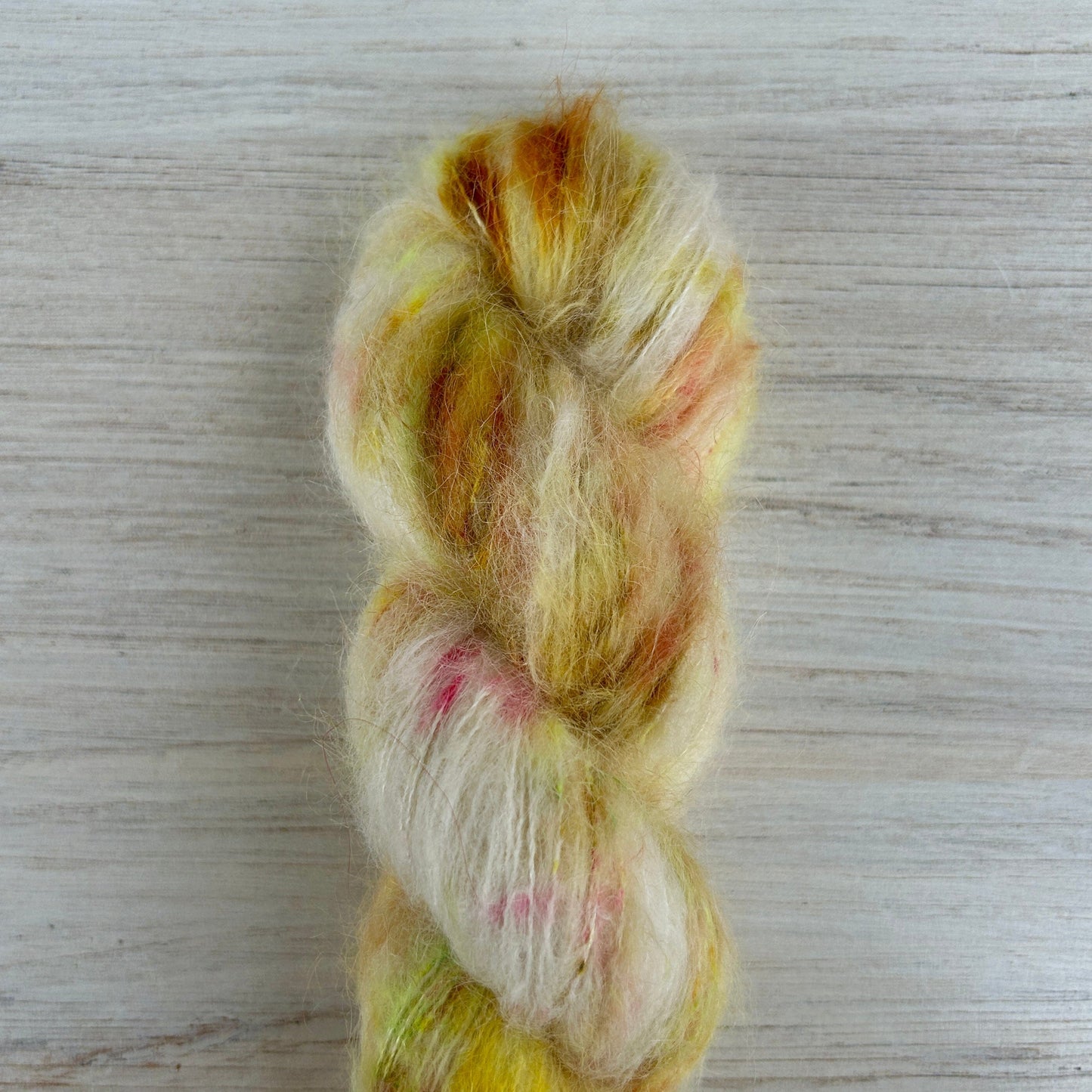 Watermelon Suri Silk Hand-dyed Yarn Fiber-Macgyver