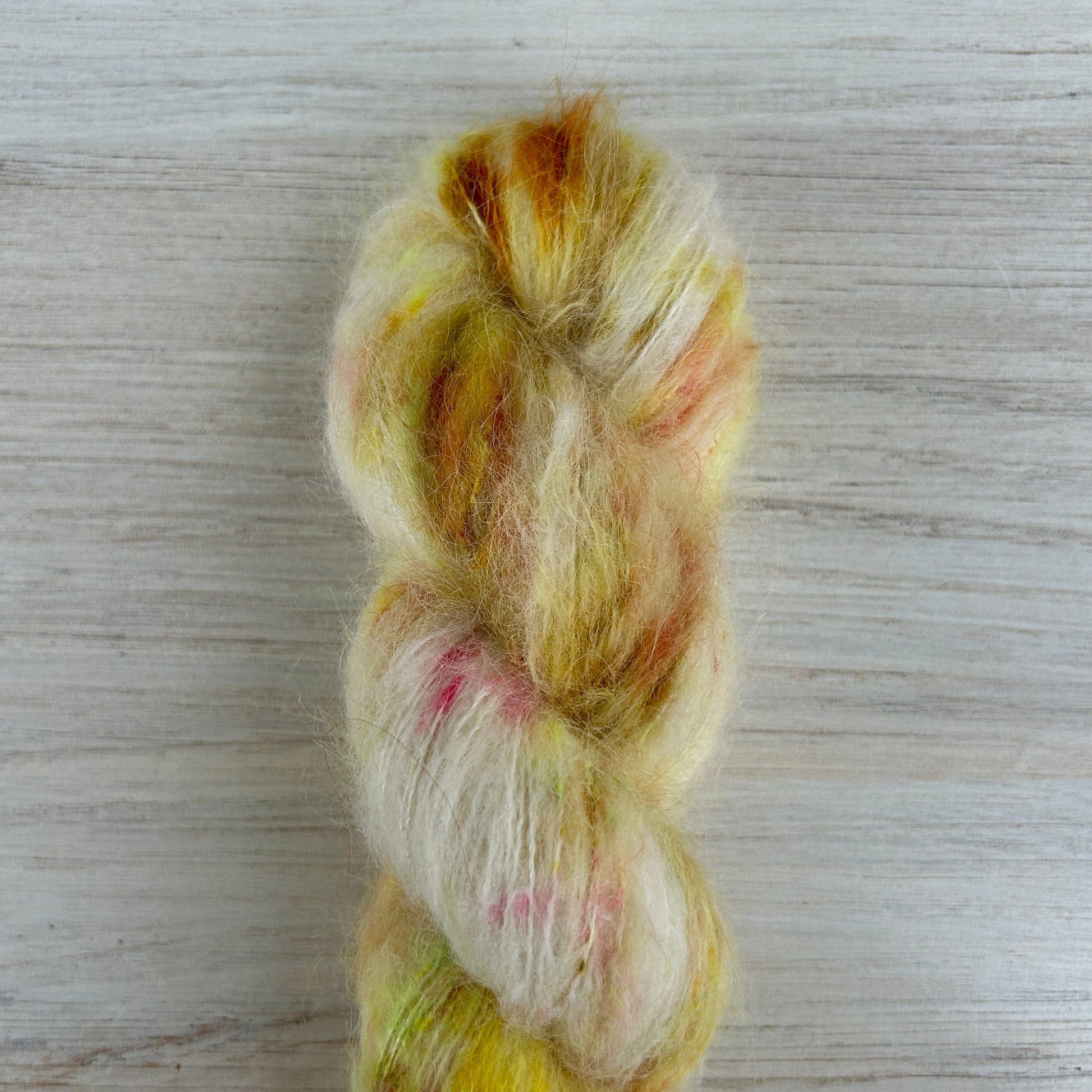 Watermelon Suri Silk Hand-dyed Yarn Fiber-Macgyver