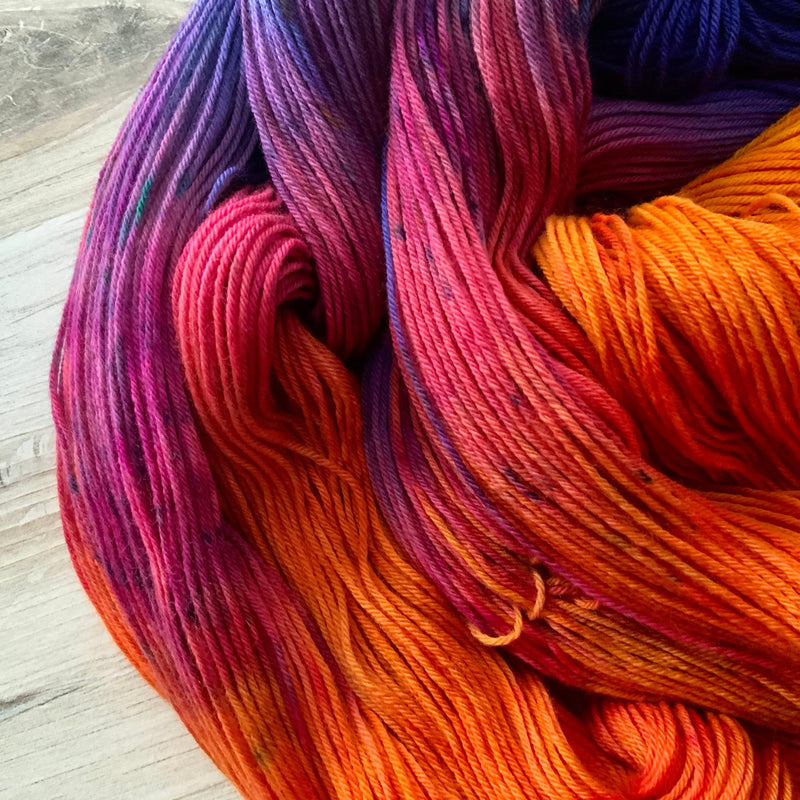 SPEED RACER Merino Sock Hand-dyed Yarn Fiber-Macgyver