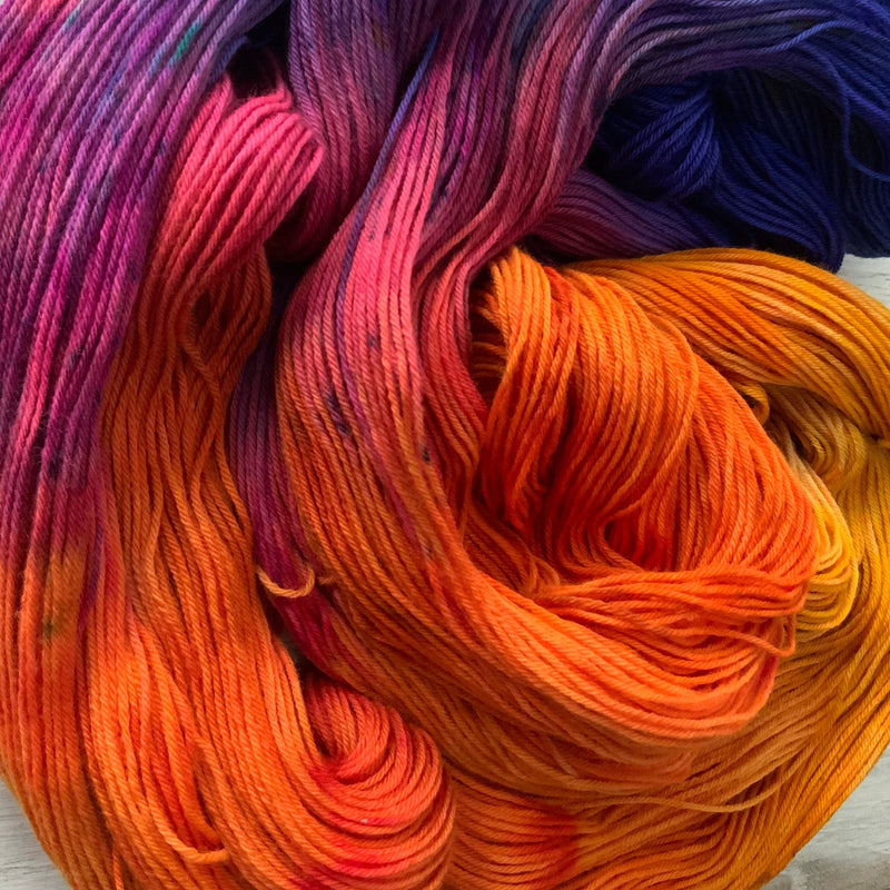 SPEED RACER Merino Sock Hand-dyed Yarn Fiber-Macgyver